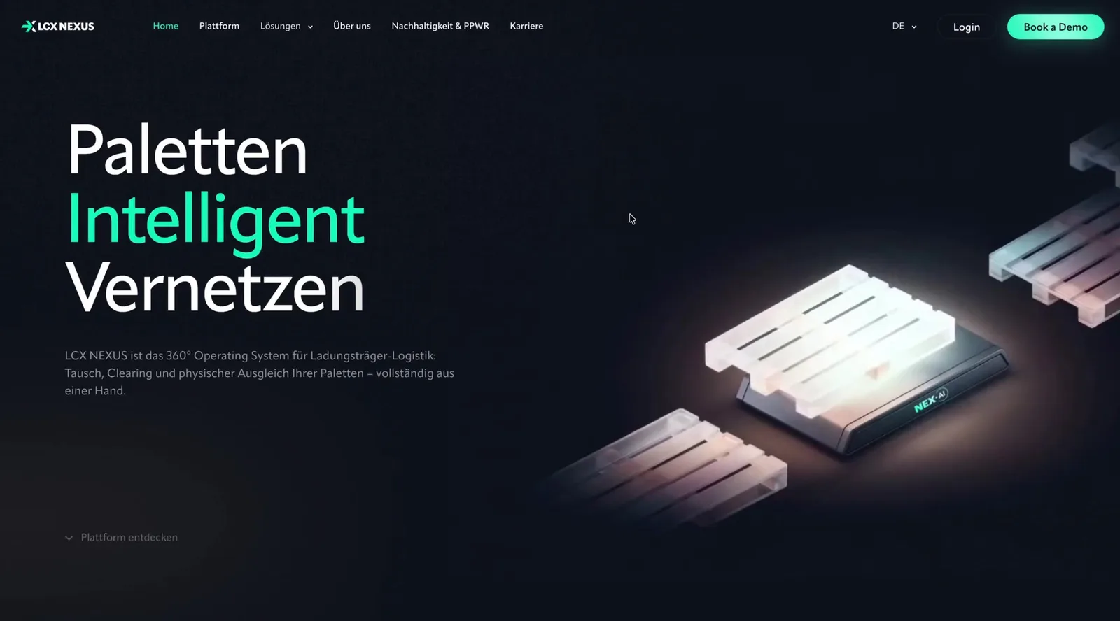LCX NEXUS website, designed and developed by INSYNC