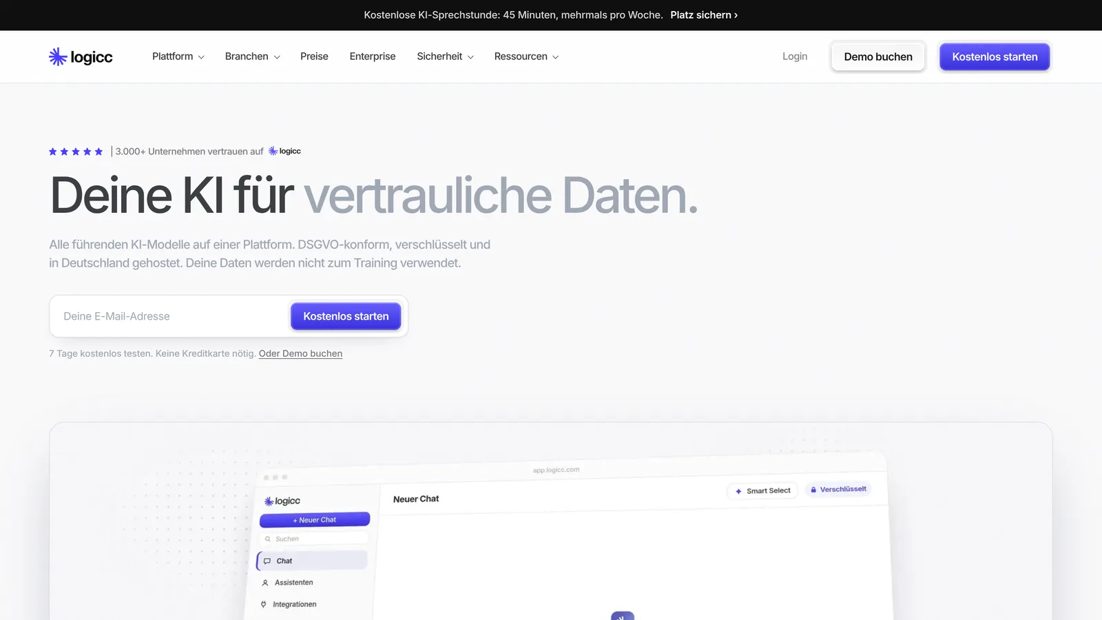 Logicc website, designed and developed by INSYNC