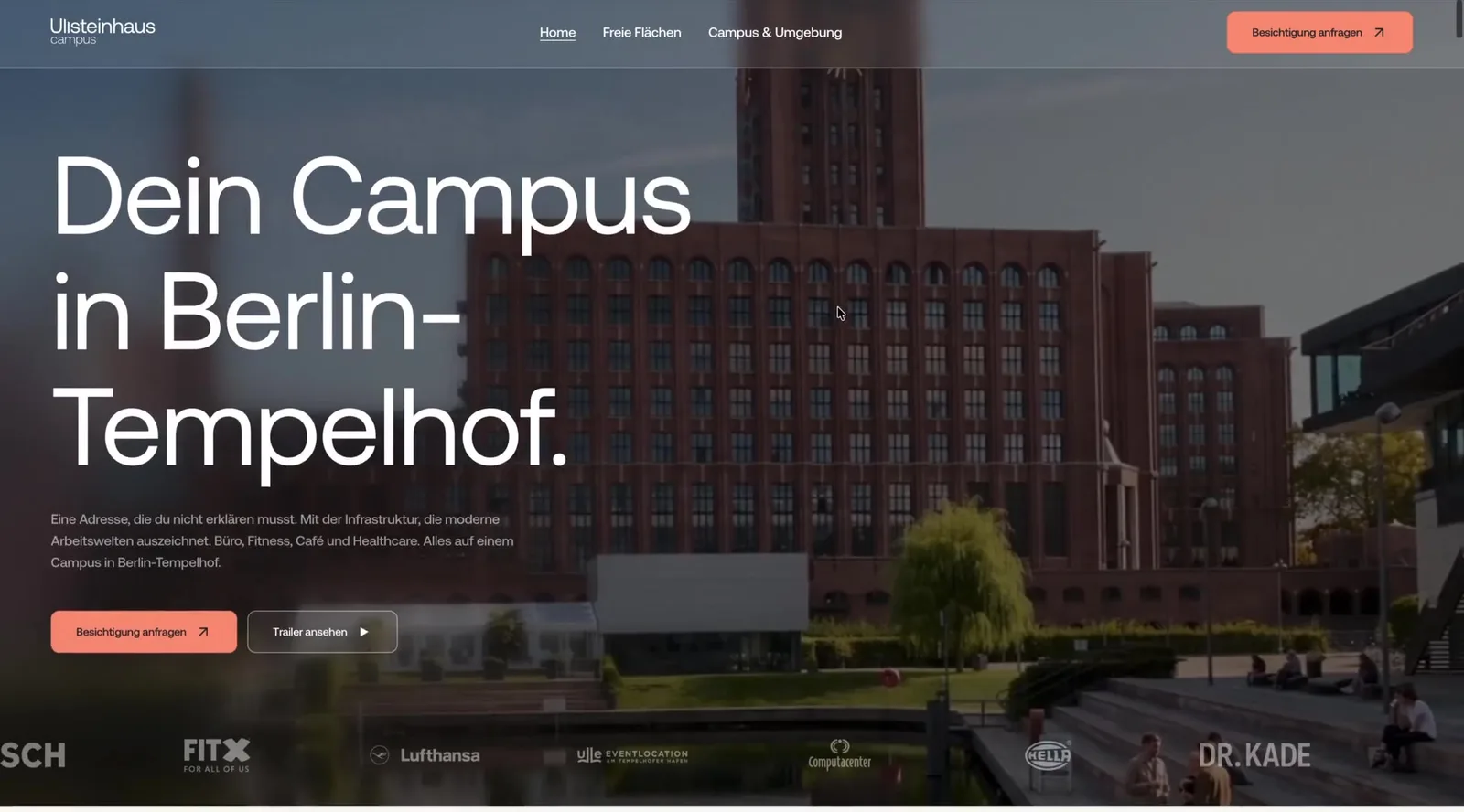 Ullsteinhaus website, designed and developed by INSYNC