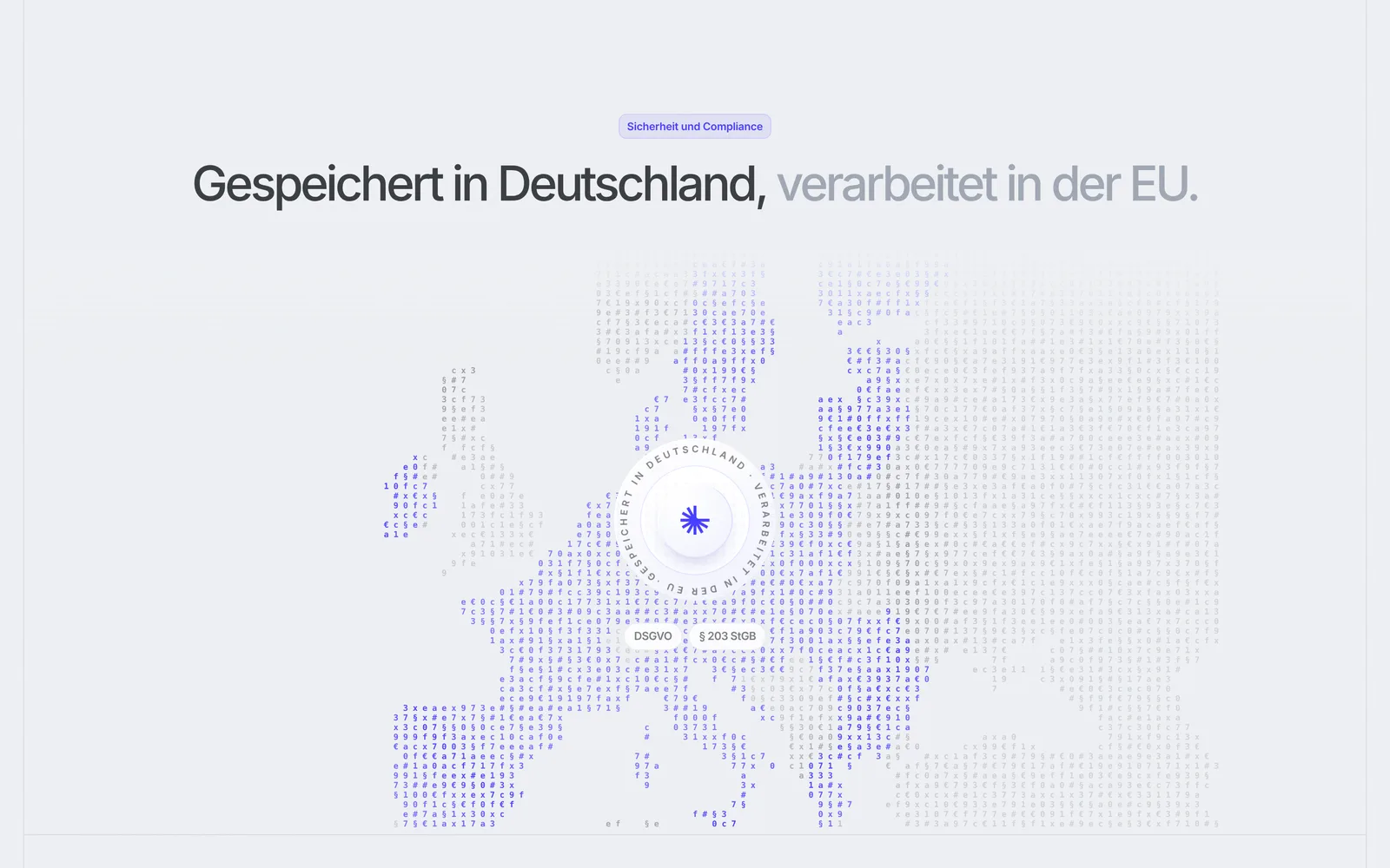 Stored in Germany, processed in the EU