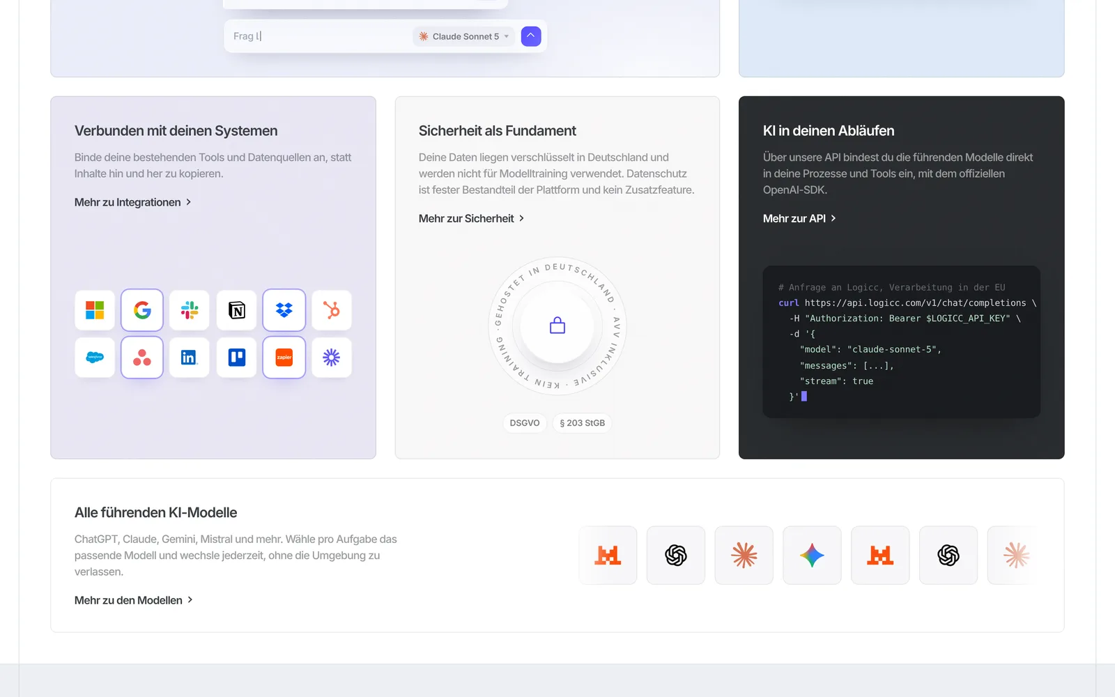 Integrations, security and API