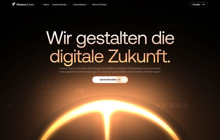 Finance Estate website: platform for real estate sales